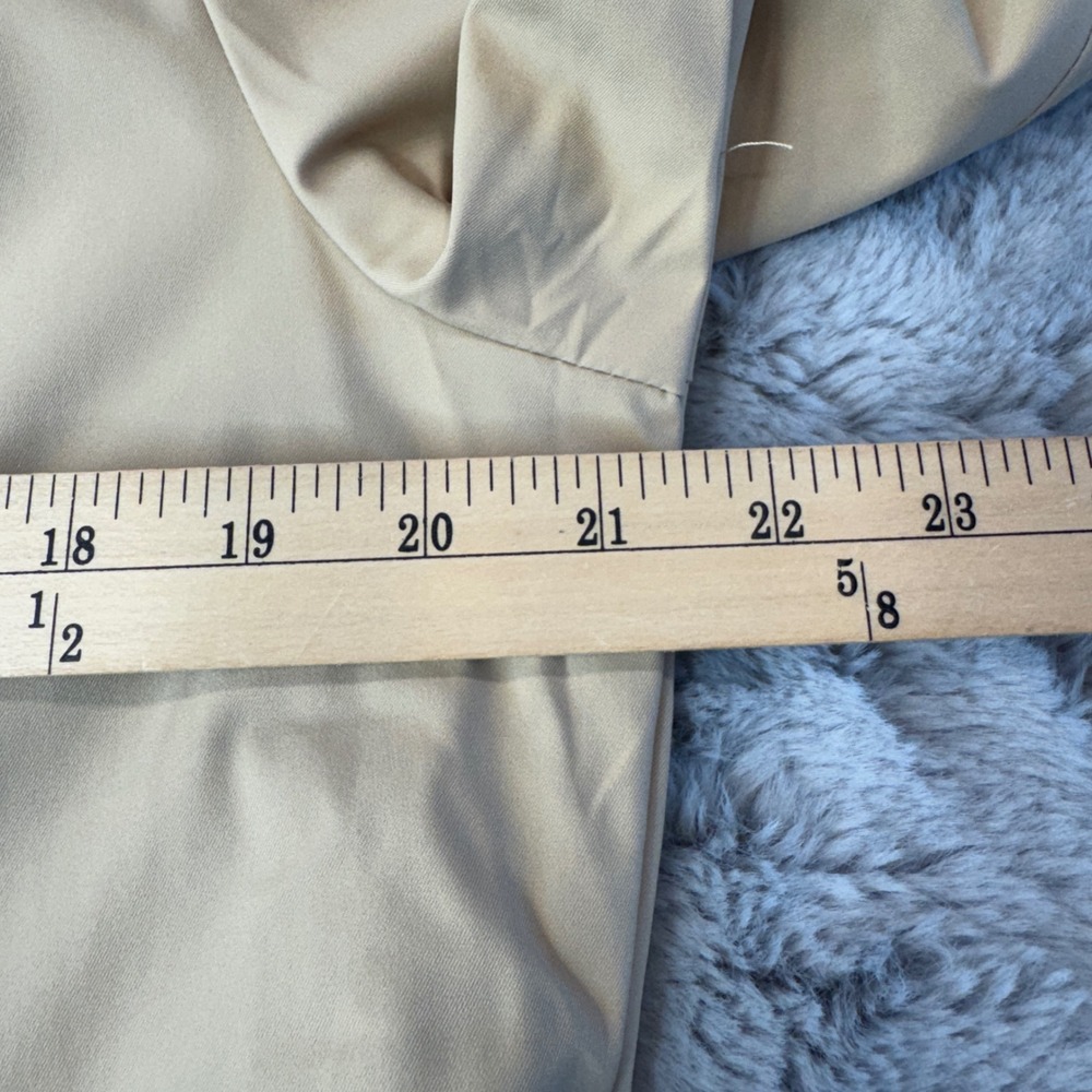 Lands End Womens Tan Khaki Hooded Raincoat Parka Jacket Size M RN 168874 - Picture 16 of 16